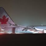 El avión de Air Canada sufrió numeroso daños