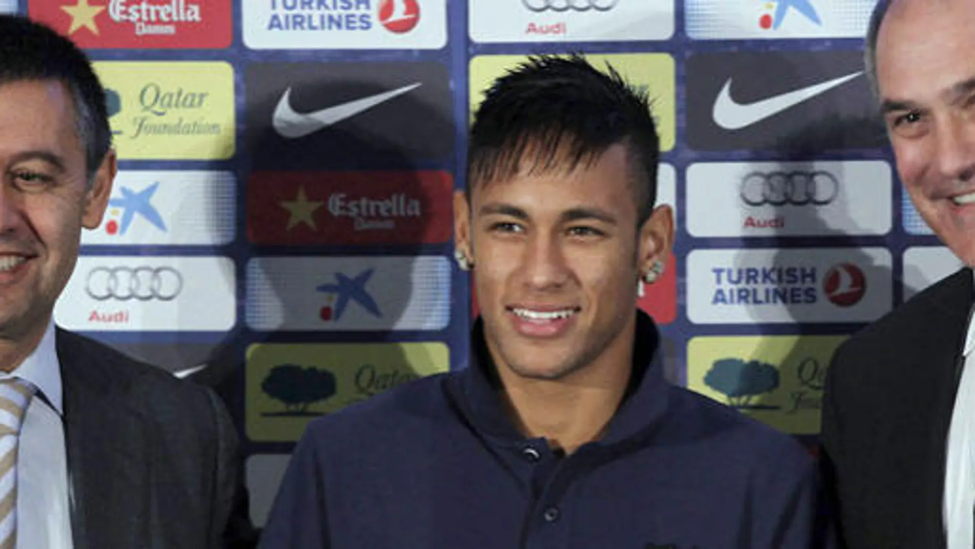 Josep María Bartomeu, el día de la presentación de Neymar