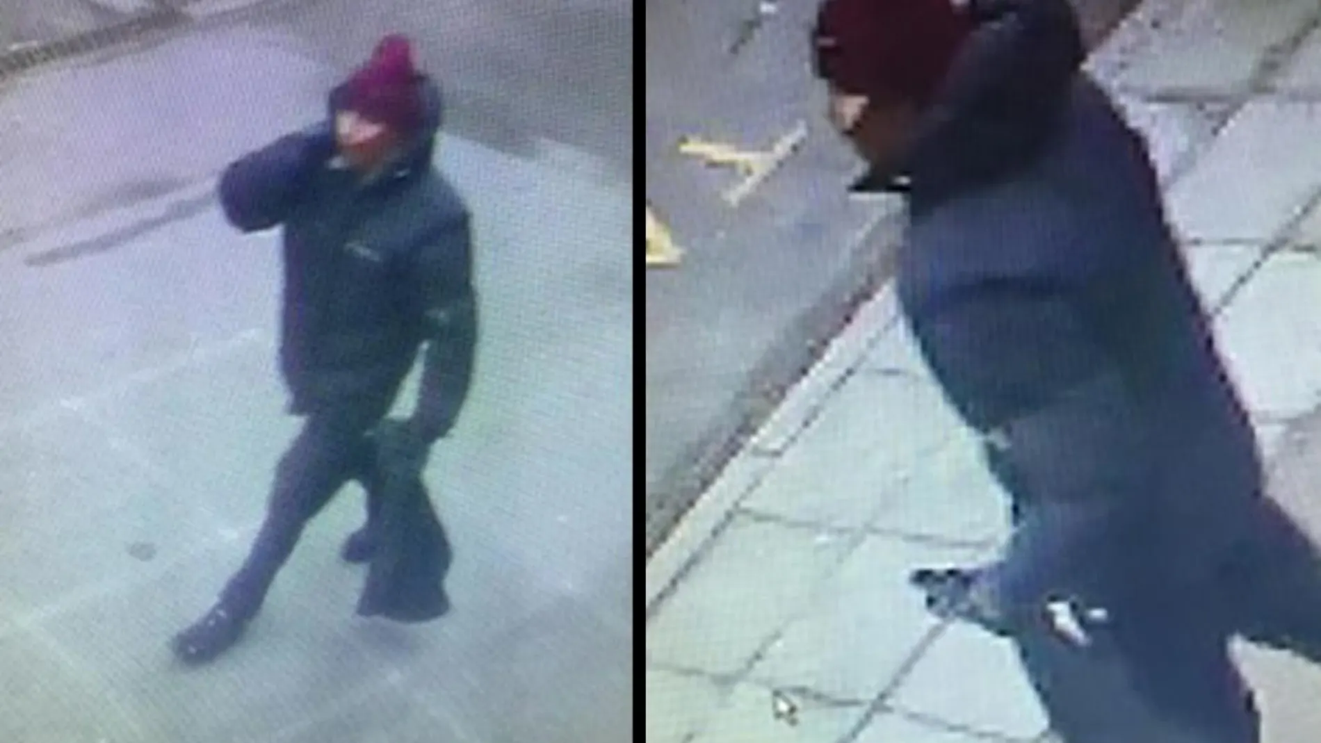El sospechoso, en las imágenes distribuidas por la policía de Copenhague