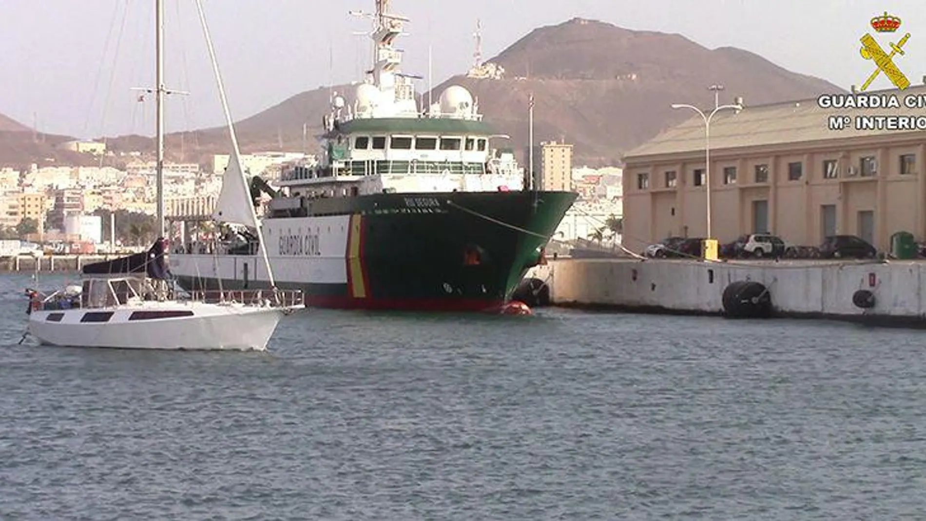 Interceptado en Canarias un velero que transportaba 725 kilogramos de cocaína a Ibiza