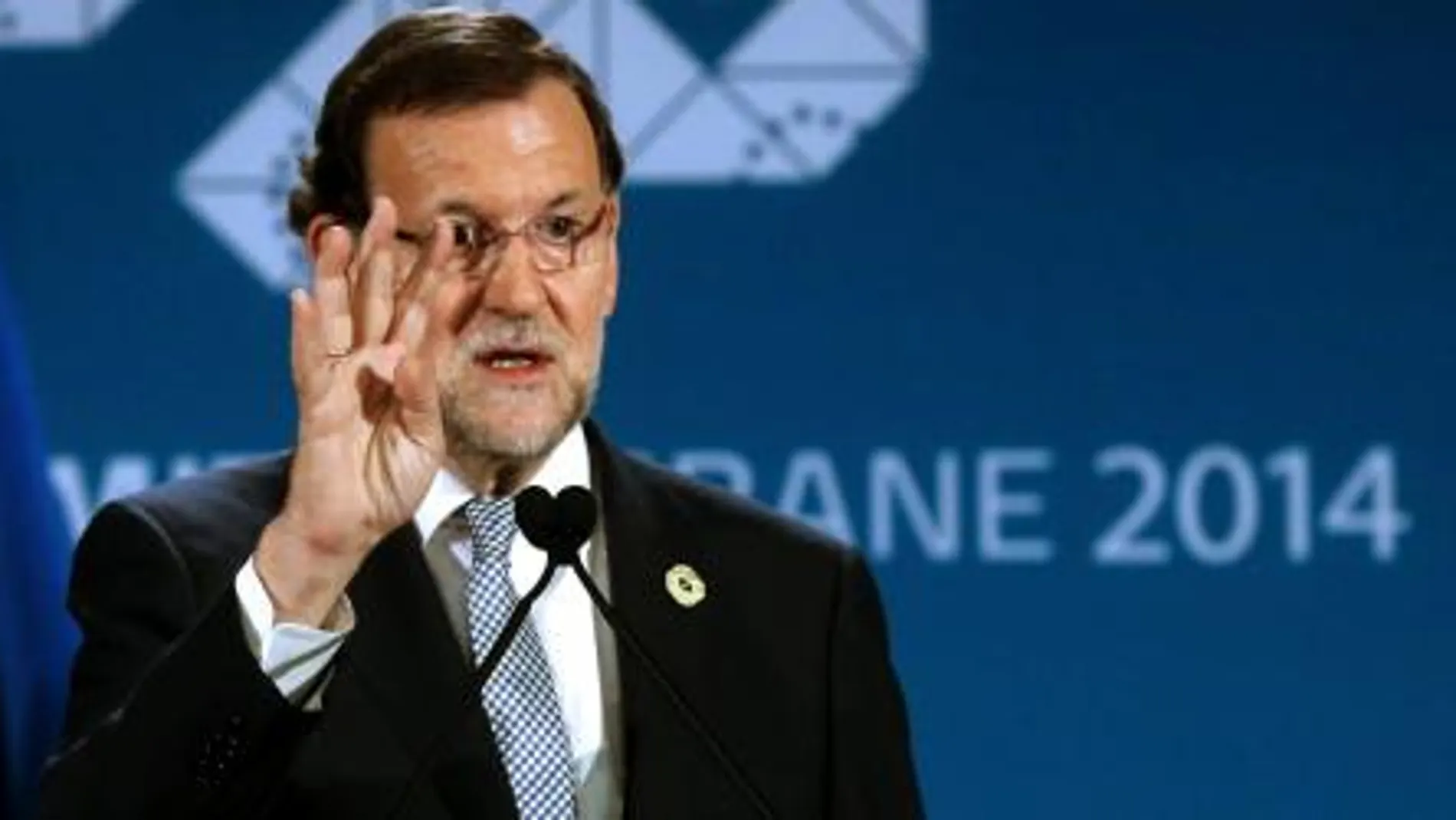 Mariano Rajoy, durante la rueda de prensa ofrecida hoy al término de la cumbre de los líderes del G20.