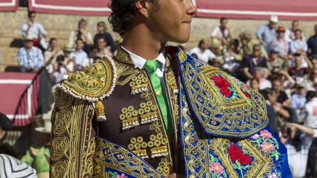 José Ruiz Muñoz, antes de hacer el paseíllo en La Maestranza