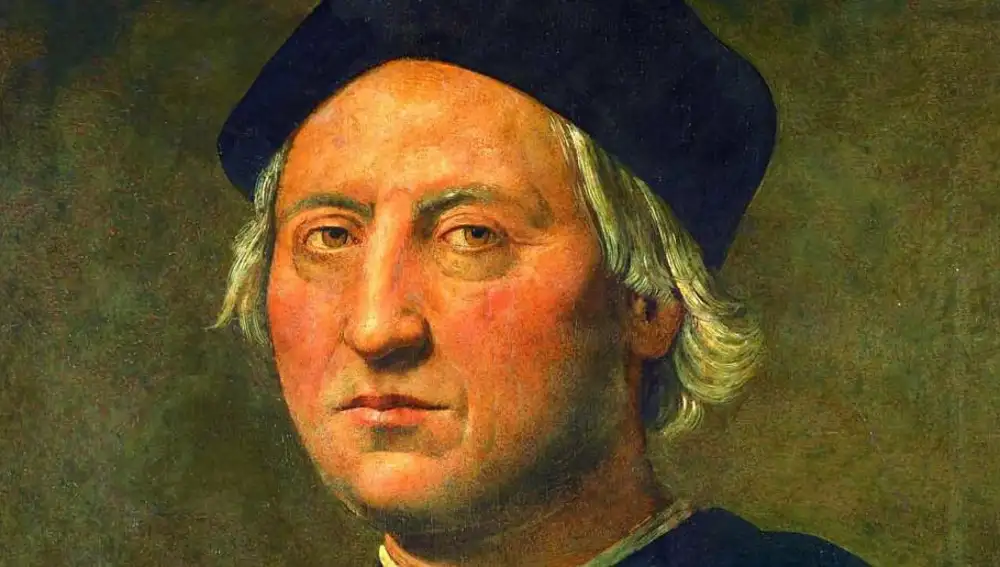 Retrato de Cristóbal Colón del pintor italiano del Renacimiento Ghirlandaio