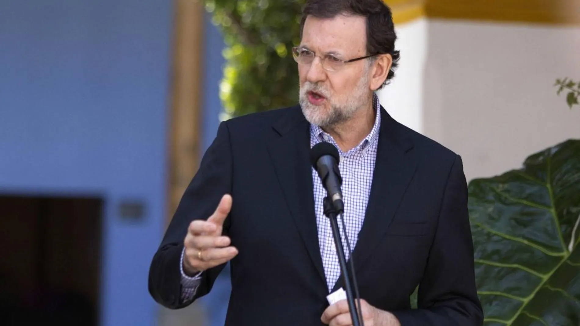 Mariano Rajoy, hoy durante su visita a Guatemala.