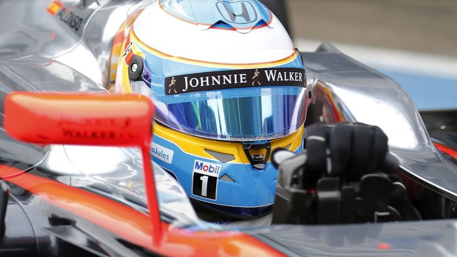 Fernando Alonso rodando en Jerez