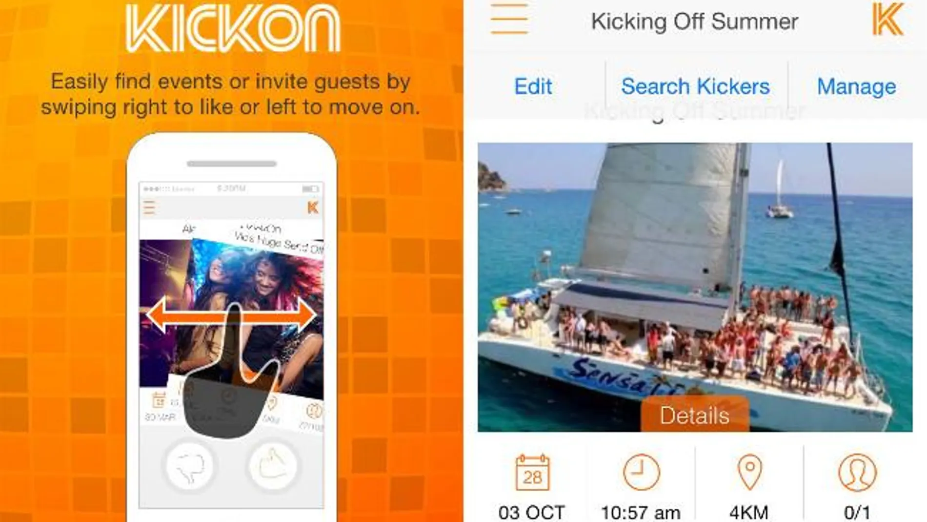 «KickOn» te encuentra las mejores fiestas