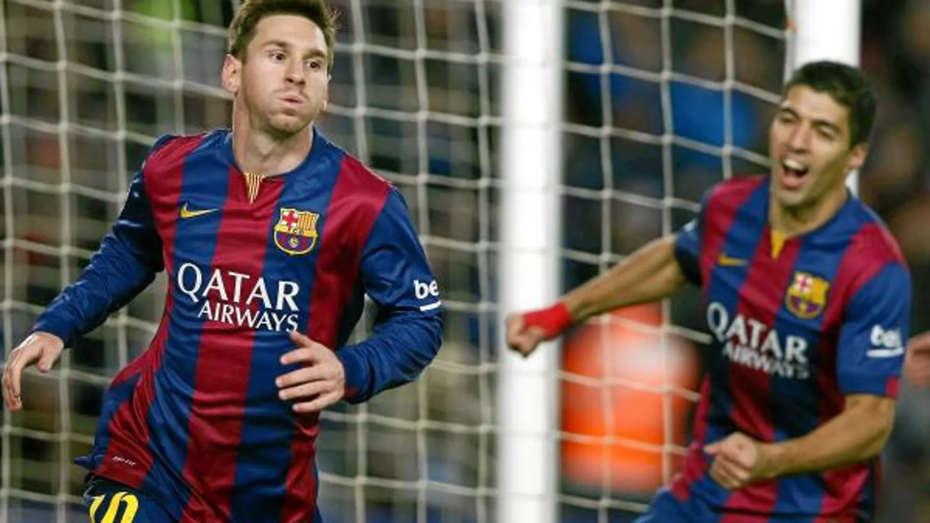 Messi resopla tras marcar el gol del Barca, con Luis Suárez detrás. Leo falló el penalti, pero aprovechó el rechace de Oblak para conseguir un tanto que puede ser clave