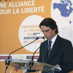 Aznar interviene en la presentación de la actualización del informe "OTAN: una alianza por la libertad"celebrado en París el 26/03/09