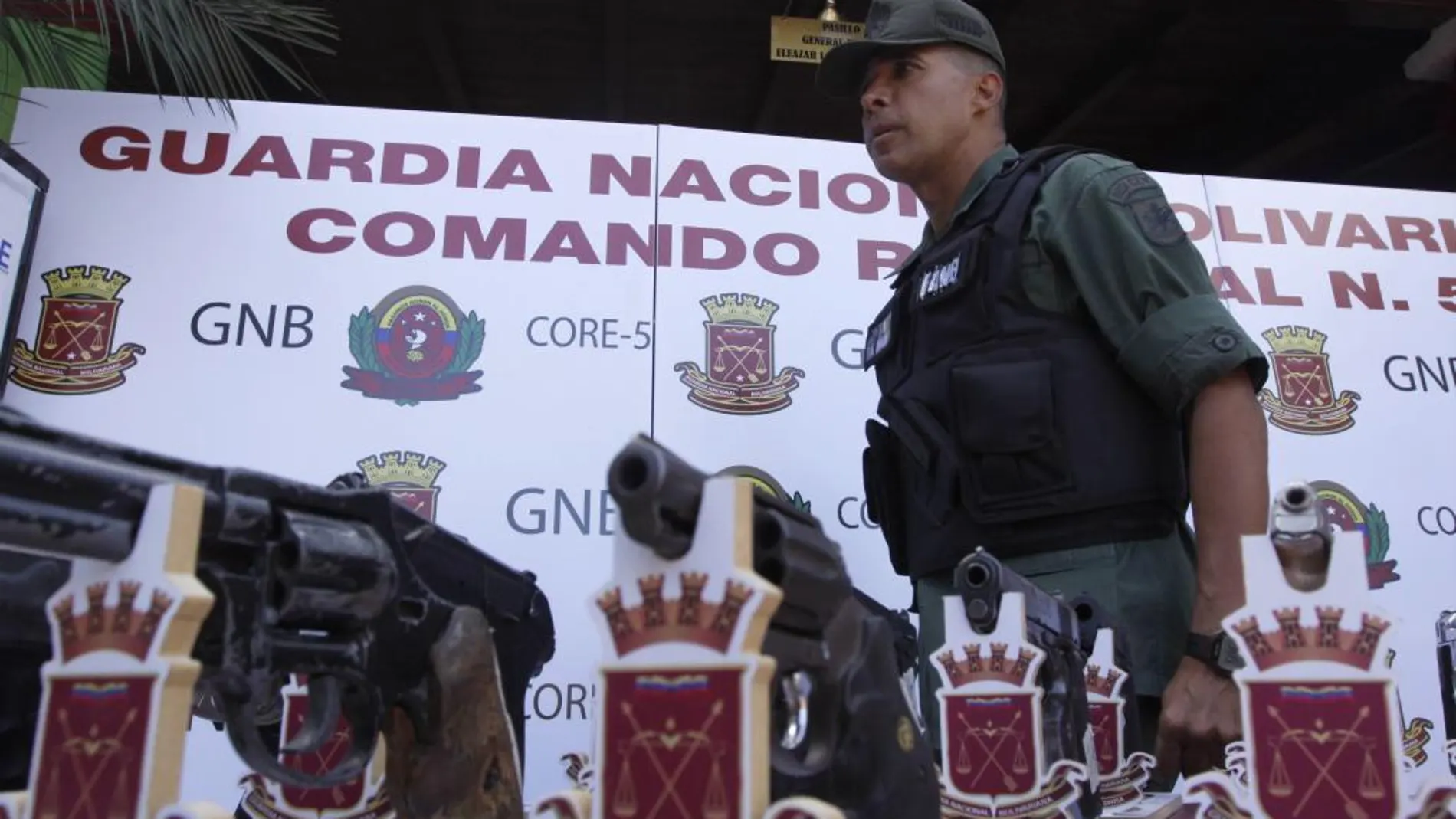 Fotografía del 16 de agosto de 2013, donde se observa al exdirector de Operaciones de la Guardia Nacional Bolivariana (GNB), Antonio José Benavides Torres