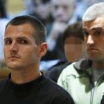 Los presuntos etarras Igor Portu y Mattin Sarasola, en la Audiencia Nacional, donde se les juzga junto a Mikel San Sebastián por el atentado