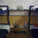 Uno de los dormitorios del Centro de Internamiento de Extranjeros (CIE) de Aluche en Madrid
