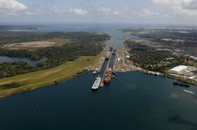 Una de las esclusas del canal de Panamá