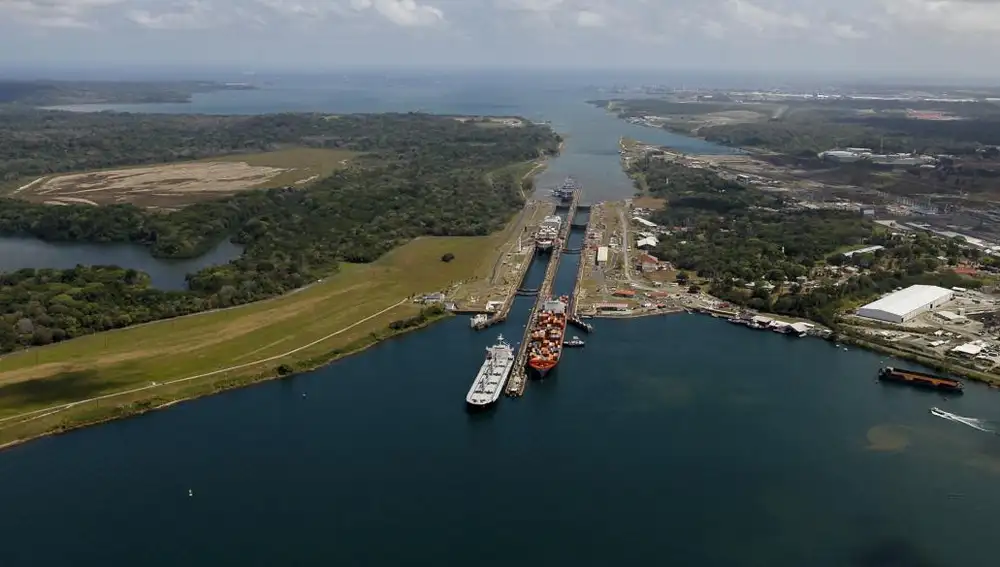 Una de las esclusas del canal de Panamá