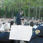 La Banda Municipal de Valencia rinde homenaje al Himno Regional en el centenario de su creación, en una imagen de archivo