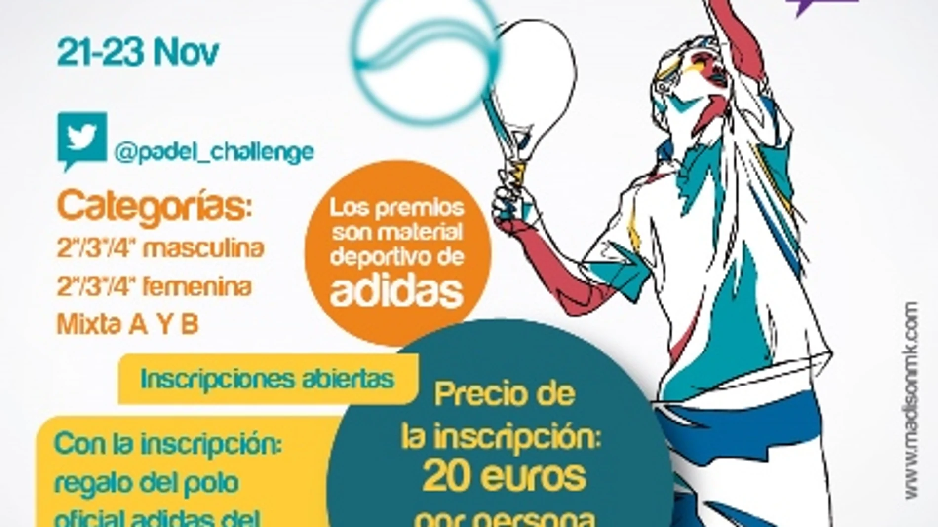Cartel de la final del International Padel Challenge