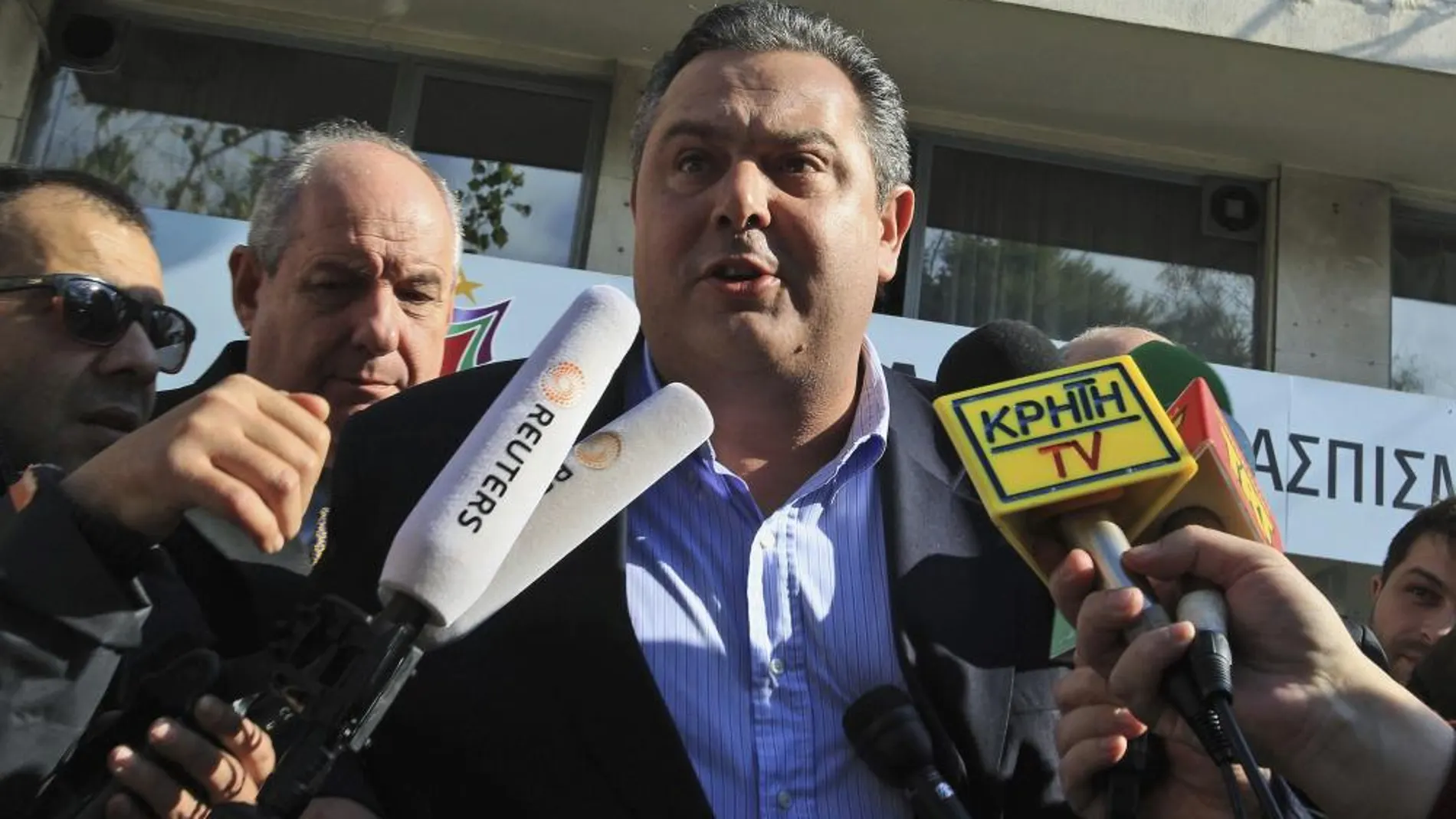 El presidente del partido de derecha nacionalista Griegos Independientes (ANEL), Panos Kamenos, designado nuevo ministro de Defensa