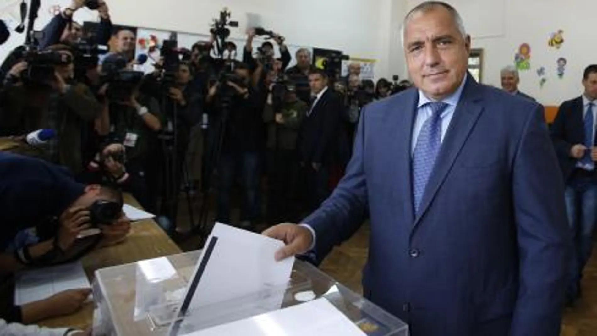 Boyko Borisov vota en Sofía.
