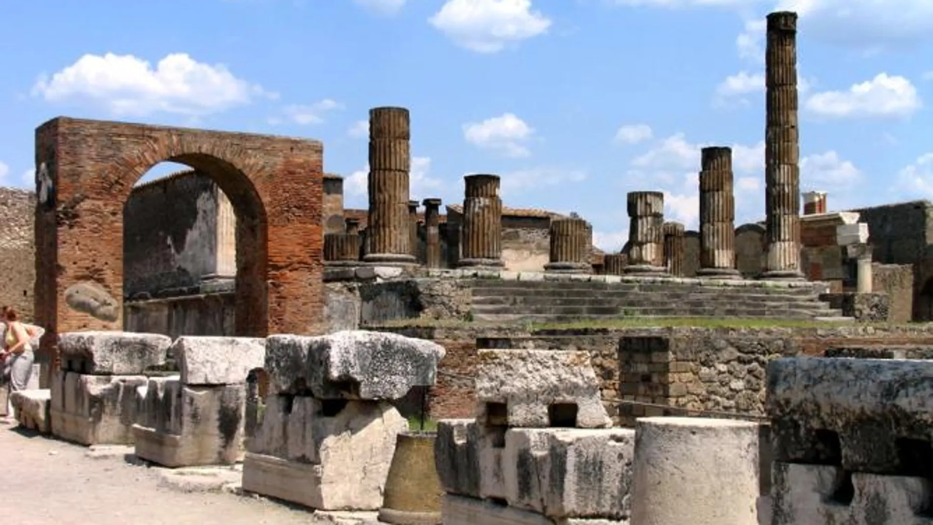 Imagen de las ruinas de la ciudad de Pompeya