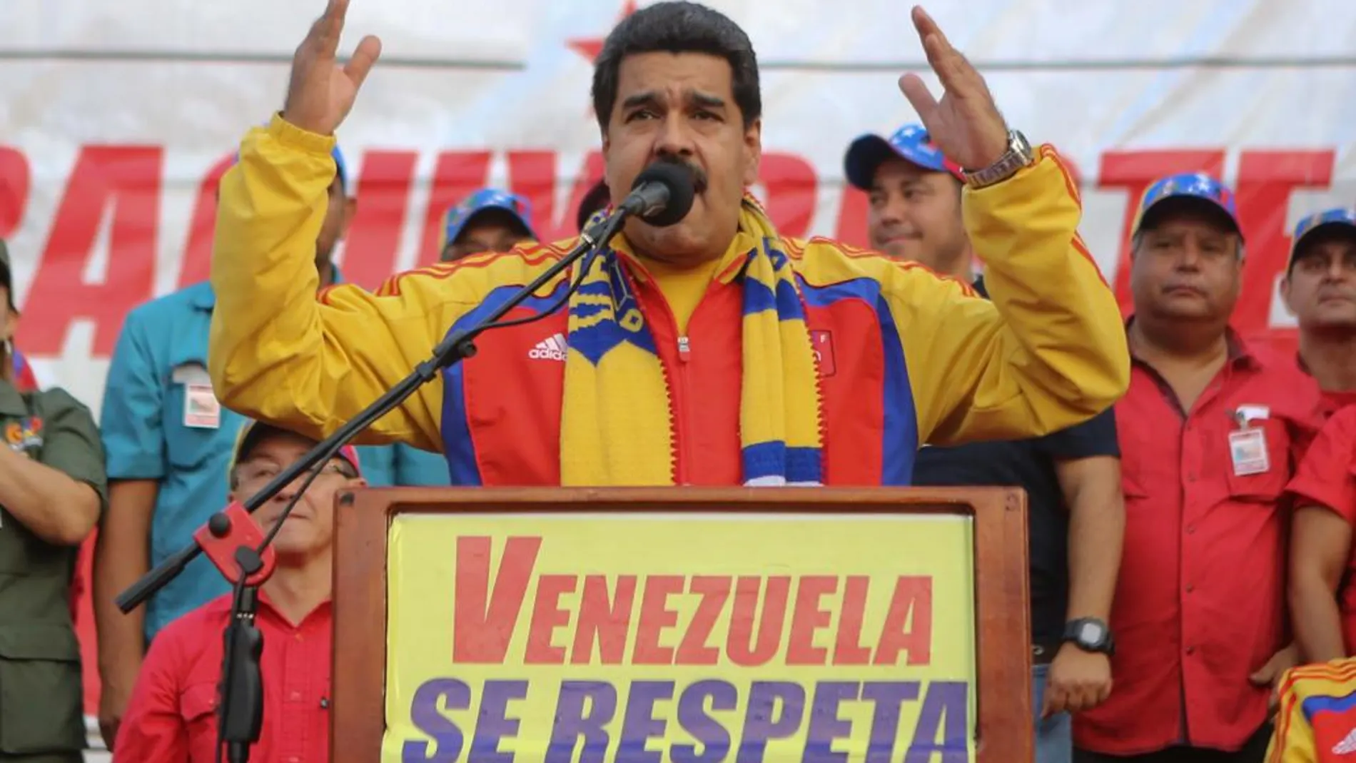 El presidente venezolano, Nicolás Maduro, durante un acto de Gobierno