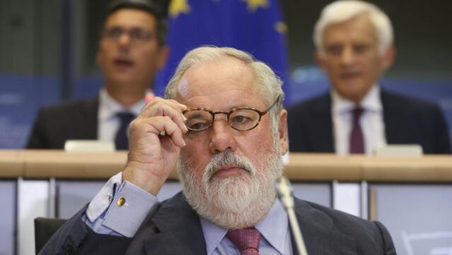Miguel Arias Cañete, en el Parlamento Europeo