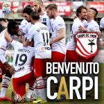 A falta de varias jornadas, el Carpi ha conseguido ya el ascenso a la Serie A. En 2009 estaba en la Serie D.