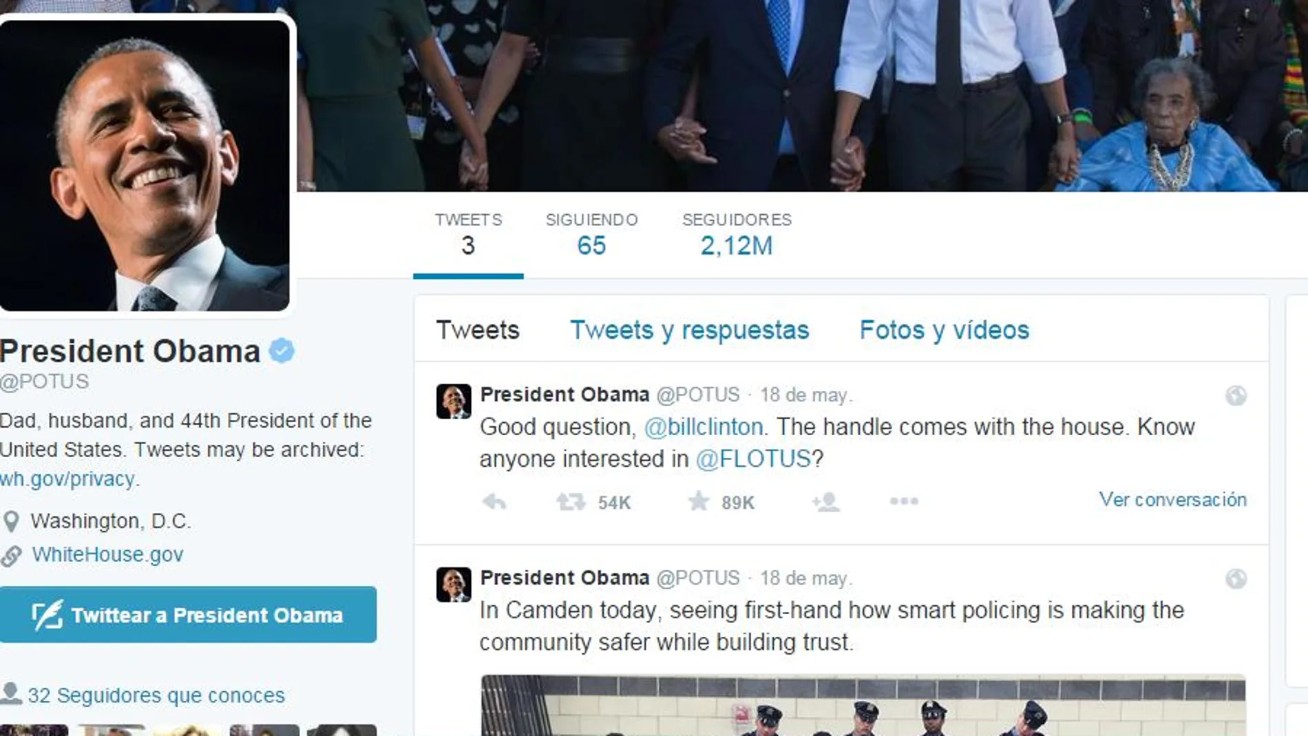 Obama, 55 nuevos seguidores en twitter por segundo
