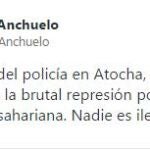 Podemos dice que el tuit que vincula la muerte de un policía con la represión no es suyo