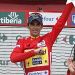 El ciclista español del equipo Tinkoff Saxo, Alberto Contador
