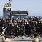 Los 450 marinos desplegados en Haití inician el regreso a España