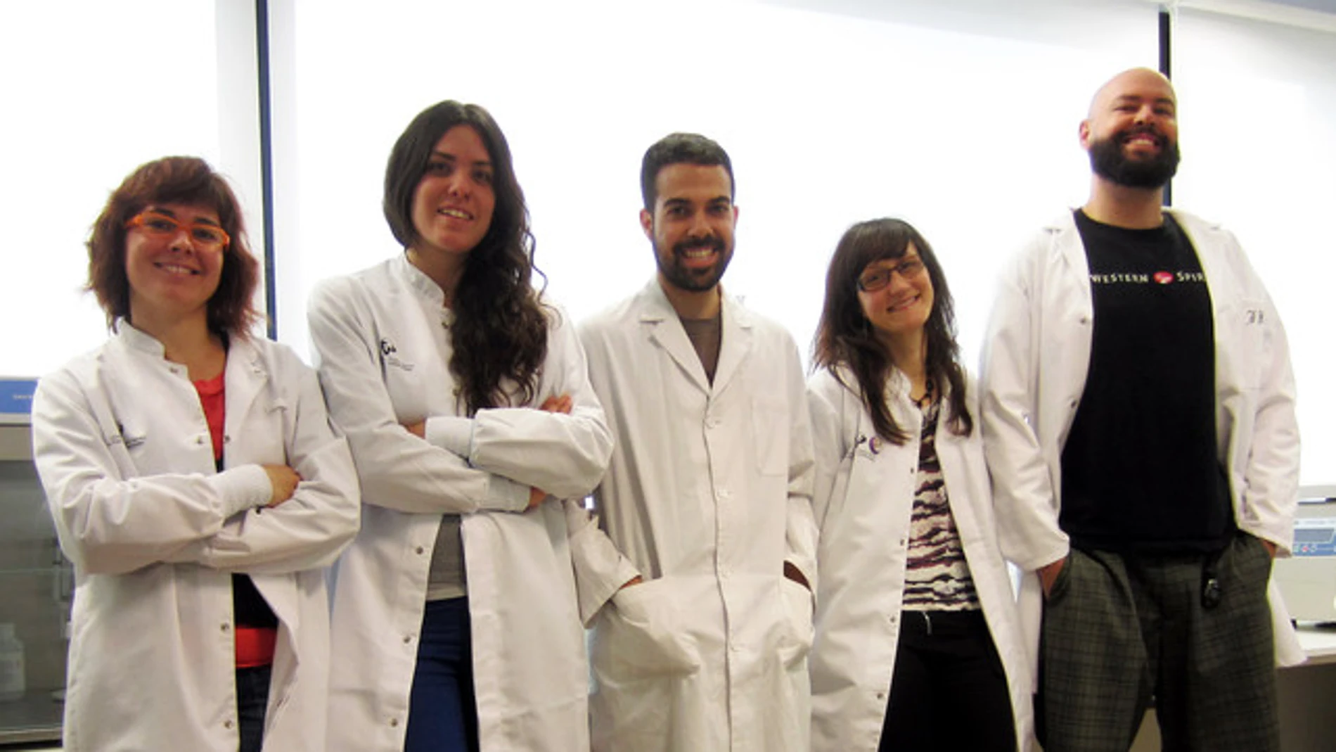 Algunos miembros del equipo de investigación: Amanda Sierra, Oihane Abiega, Roberto Valcarcel, Soraya Martín y Juan Manuel Encinas