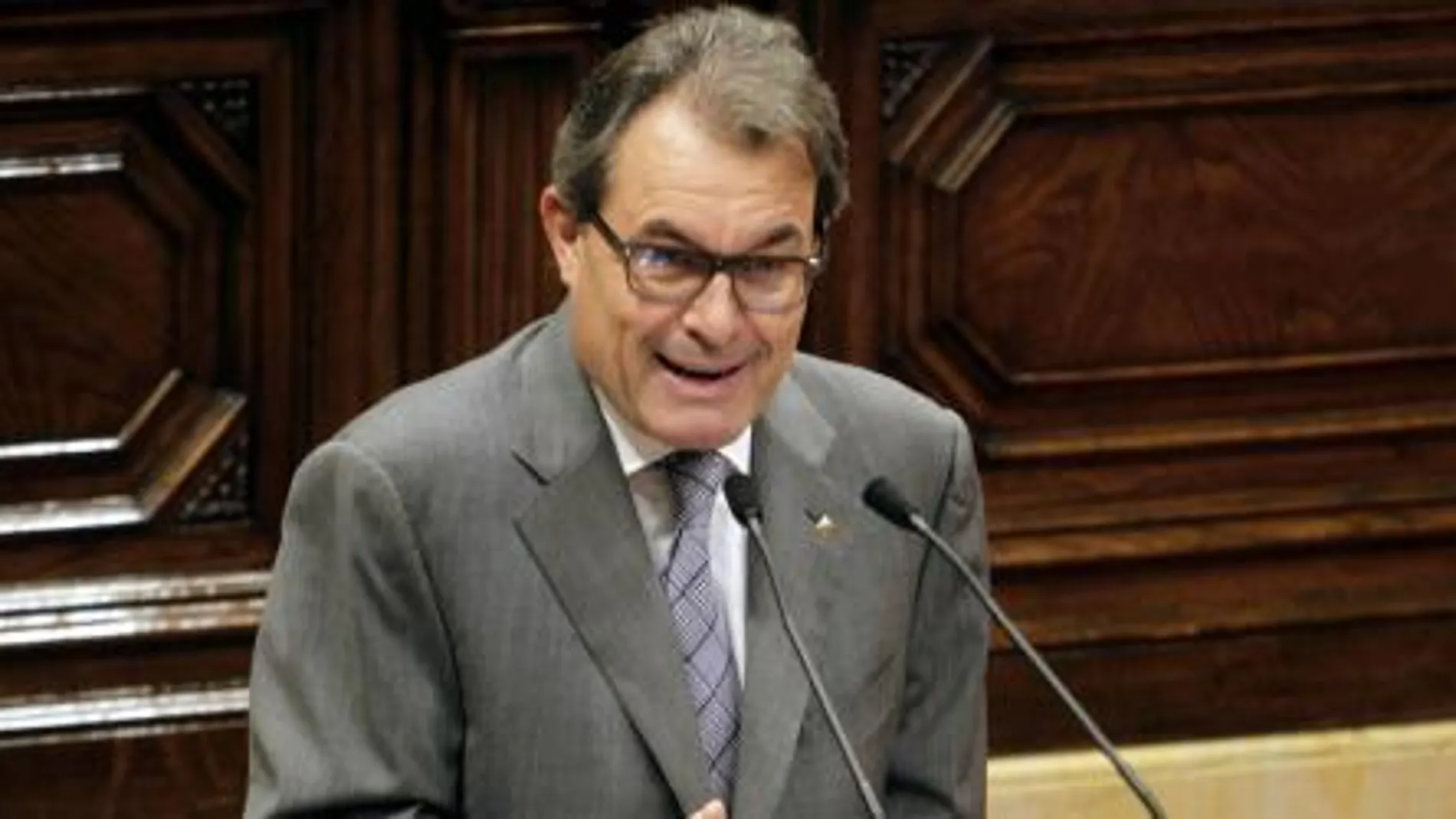 Artur Mas, durante su intervención en la segunda jornada del debate de Política General.