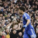 El jugador del Chlesea Diego Costa celebra un gol contra el West Ham