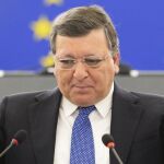 El presidente de la Comisión Europea (CE), José Manuel Durao Barroso, pronuncia su último discurso ante el pleno de la Eurocámara, en Estrasburgo.