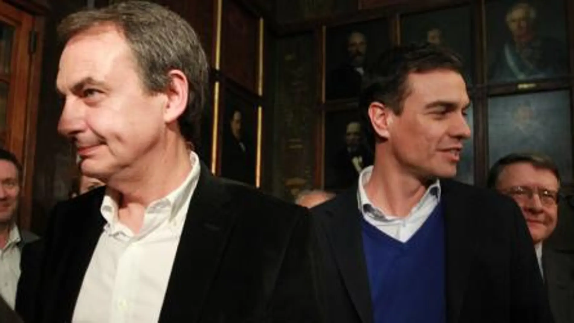 José Luis Rodríguez Zapatero y Pedro Sánchez.