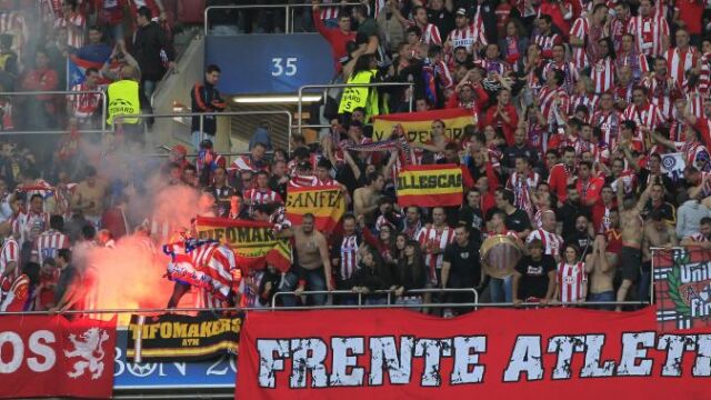 Imagen de las localidades del «Frente Atlético»