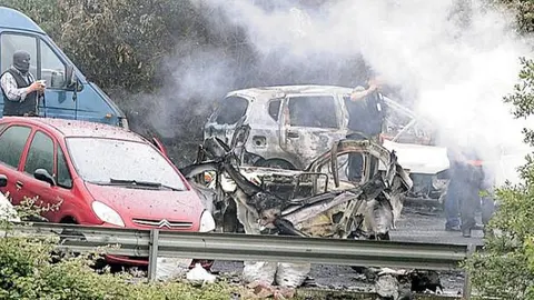 Imagen del atentado cometido el pasado viernes