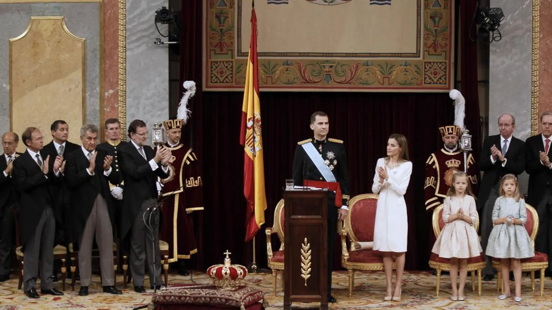Felipe VI en un momento de su discurso de proclamación