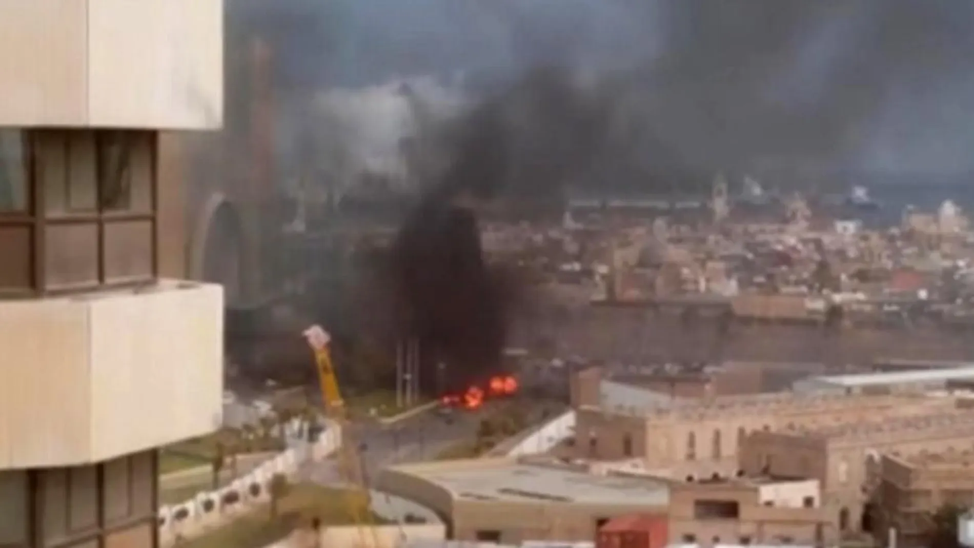 Imagen del hotel de lujo Cornitia tras la explosión
