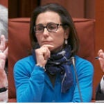 Jordi Pujol y Marta Ferrusola y sus hijos Mireia, Pere y Marta (de izda. a dcha.)