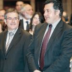 El consejero catalán Jordi Ausàs con el líder de ERC, Joan Puigcercós