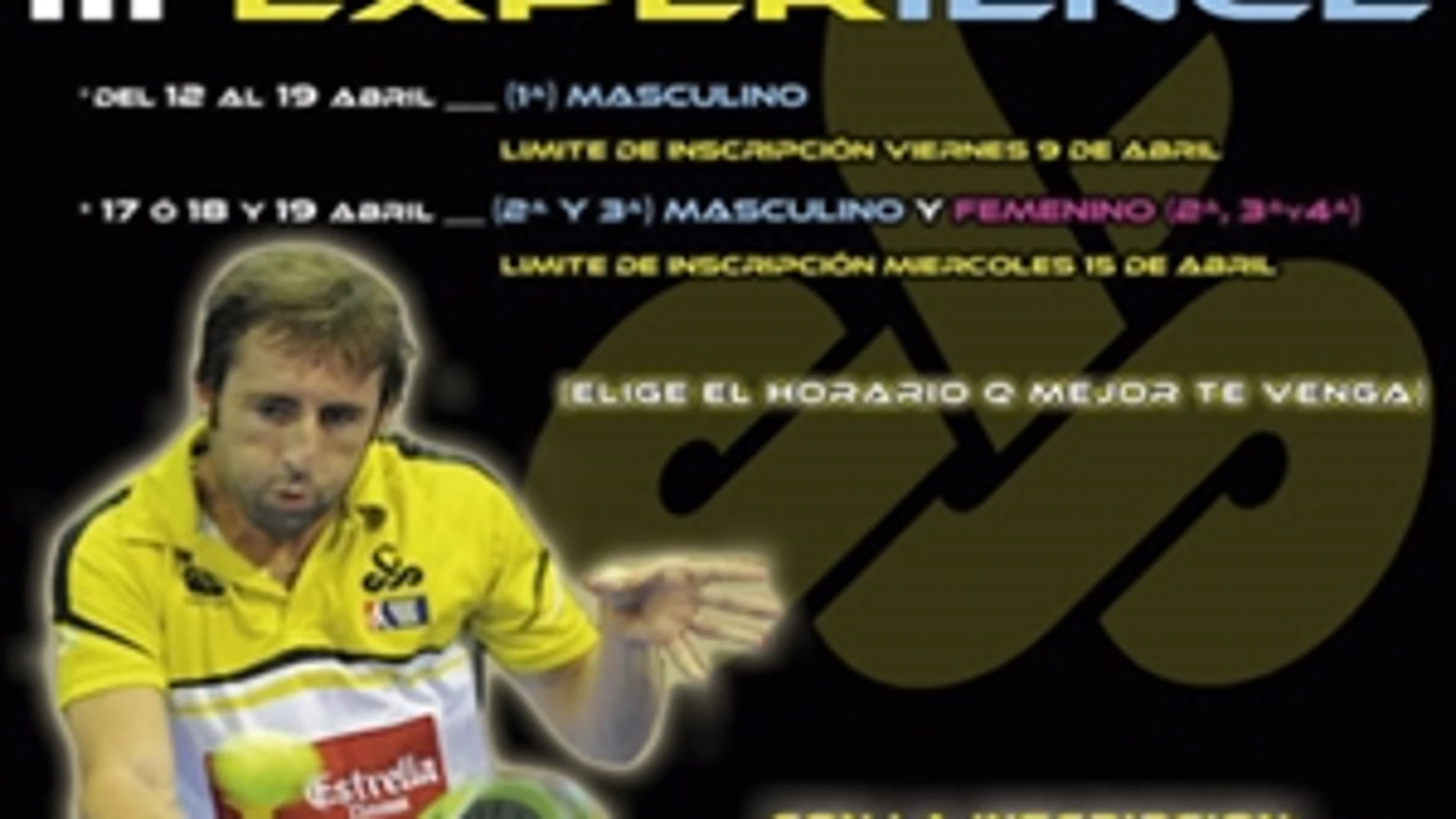 Cartel del III Tour Padel Experience