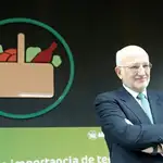 El presidente de Mercadona, Juan Roig, durante la presentación de los resultados de la compañía