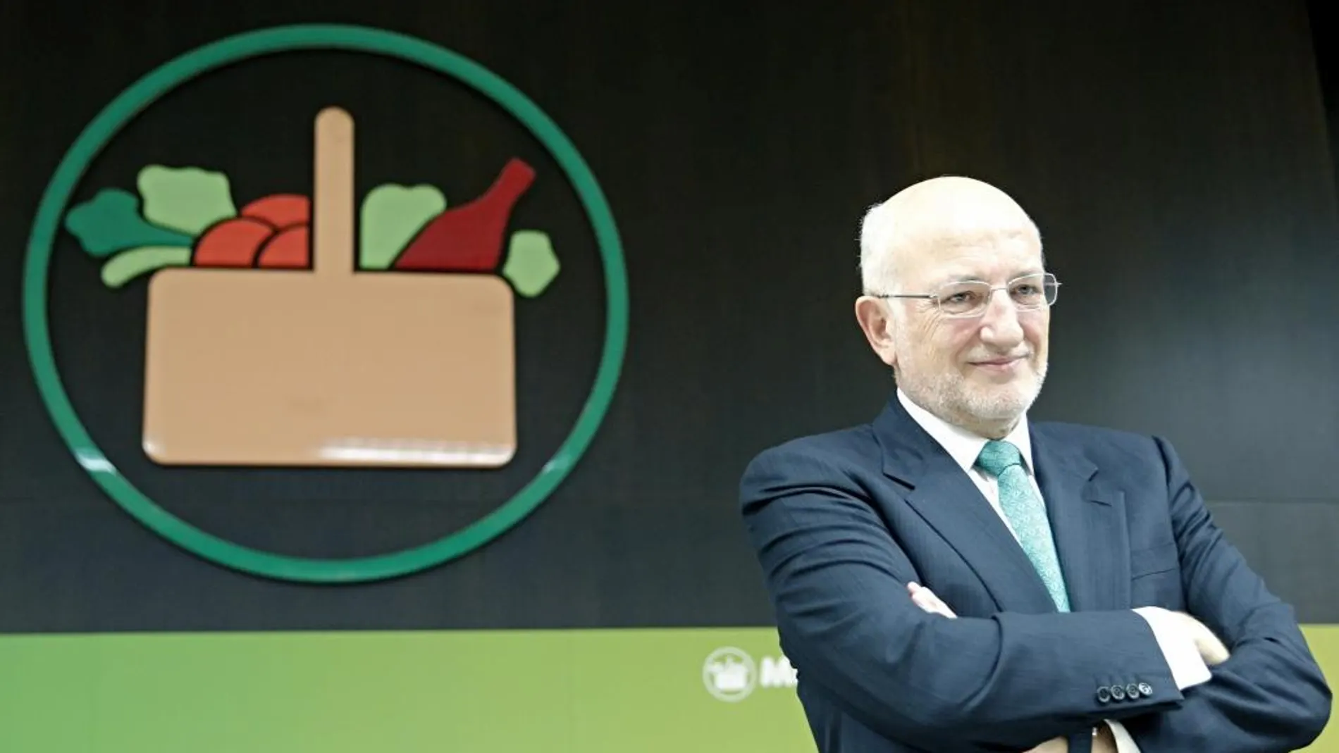 El presidente de Mercadona, Juan Roig, durante la presentación de los resultados de la compañía