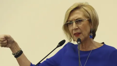 Rosa Díez, durante un acto de UPyD