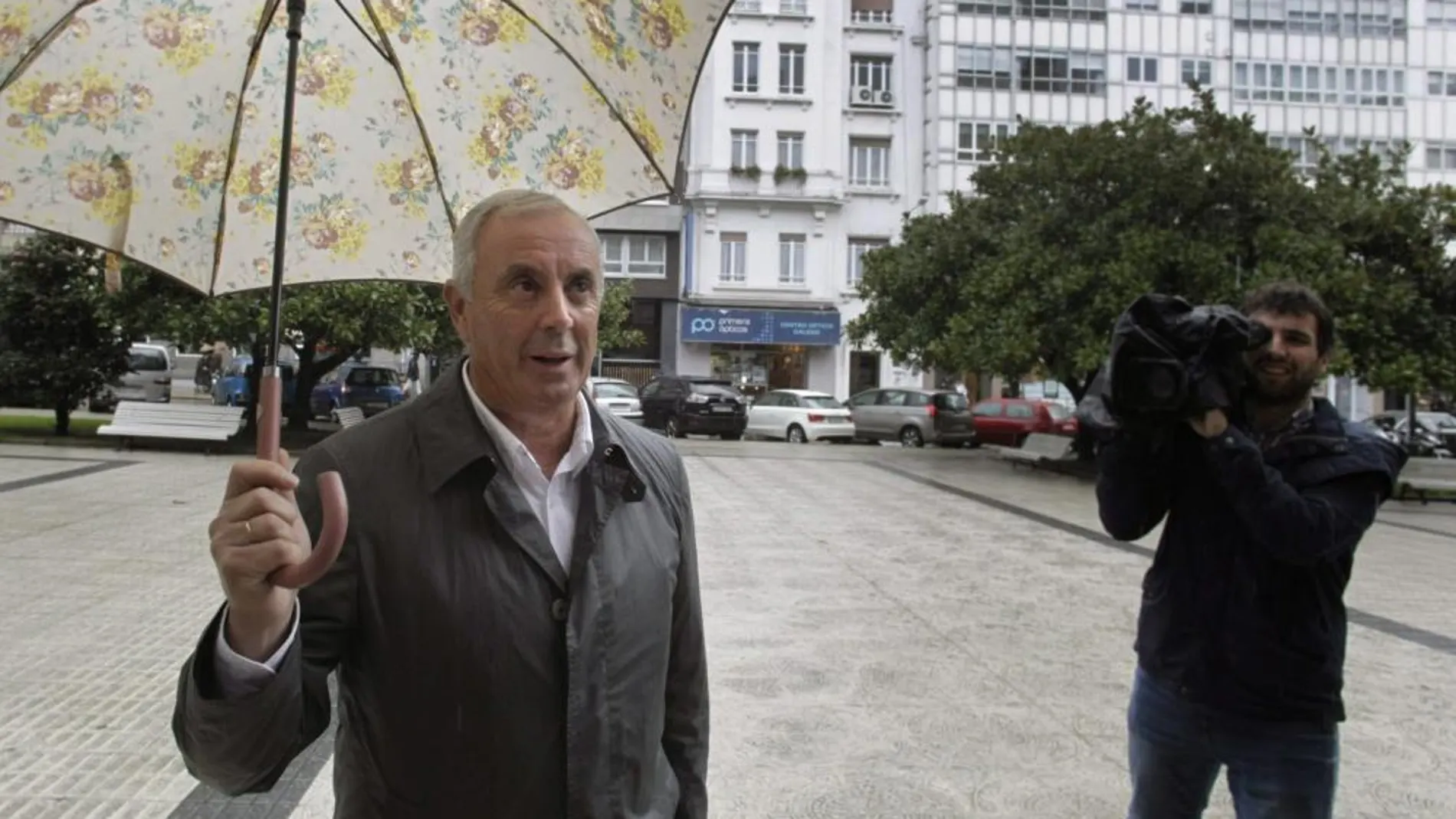 Pachi Vázquez, a su llegdada al Tribunal Superior de Justicia de Galicia el pasado mes de noviembre.