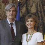 El ministro de Agricultura de Francia, Stéphane Le Foll y la ministra de Agricultura, Alimentación y Medio Ambiente, Isabel García Tejerina