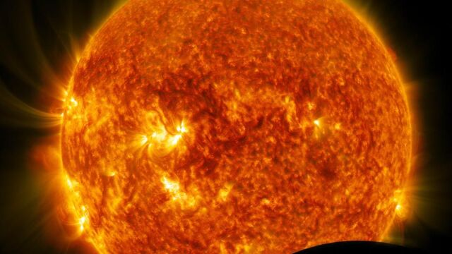 Imagen del eclipse parcial de sol de 2019.