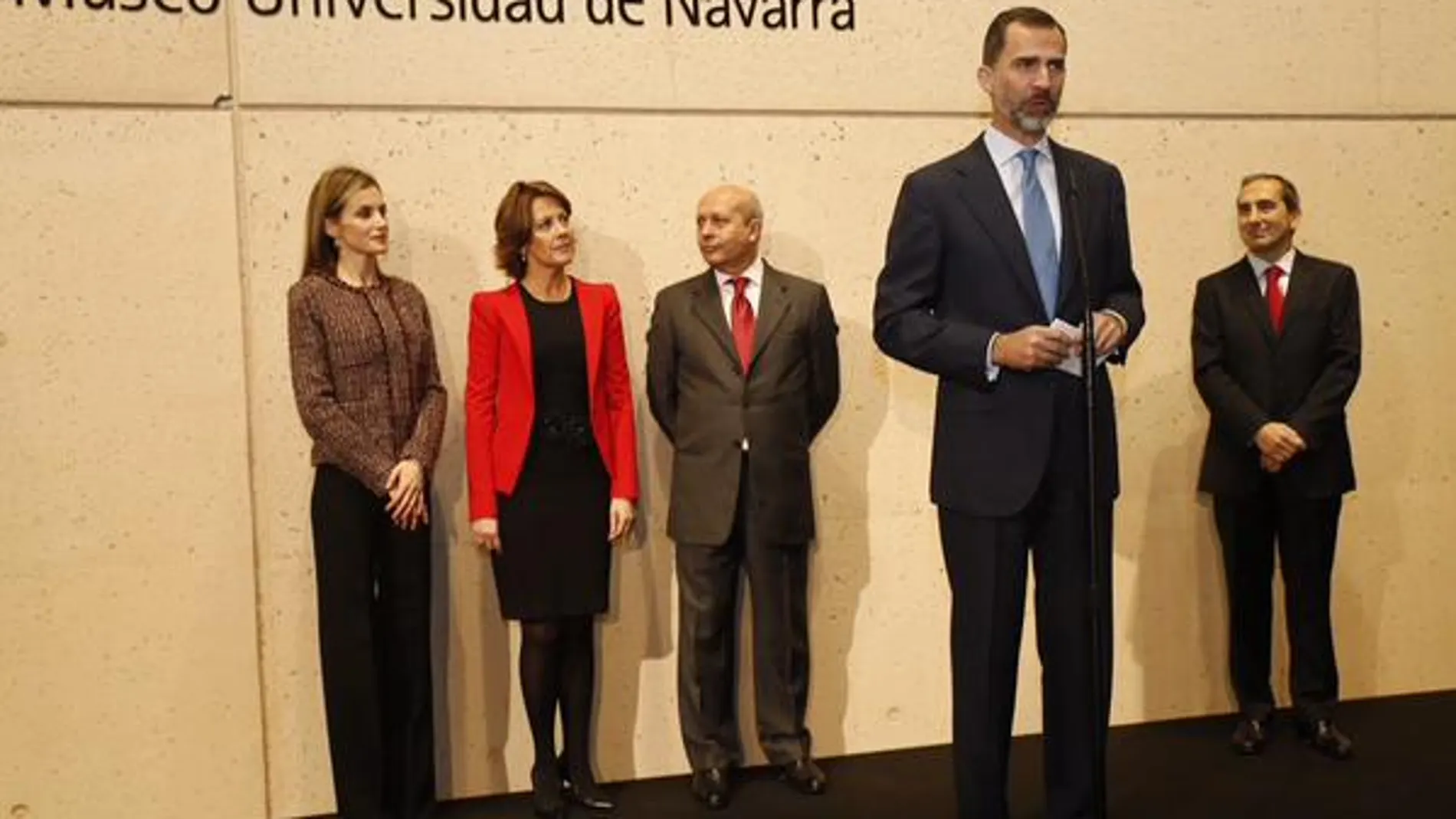 Un momento de la inauguración del Museo Universidad de Navarra