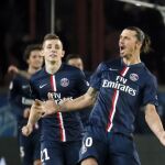 Zlatan Ibrahimovic celebra el gol