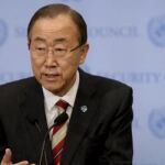 El secretario general de la ONU, Ban Ki-Moon